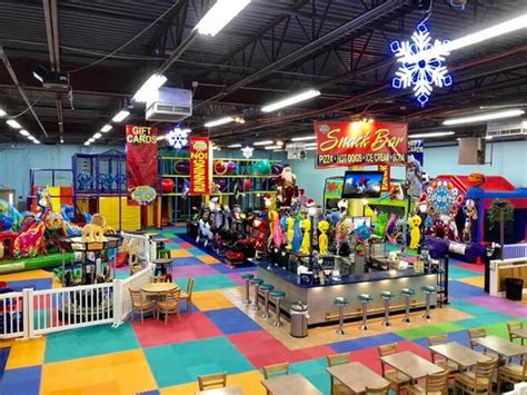 Bette's family fun center - Main Fun Center Spider Mountain Soft Play Unit Ball Shooters Arcade Games Inflatable Fun Toddler Town VIP Room Basketball Court Private Kitchen Private Eating Area Mini Kitchen Inflatable Fun Arcade Games Ping Pong, Pool Table and Shuffleboard 